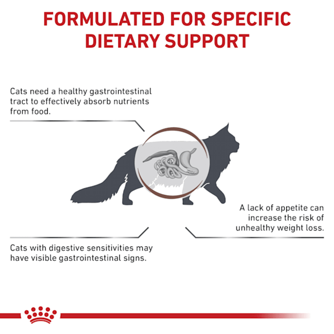 Royal Canin Gastro-Intestinal Adult Wet Cat Food Pouch formulated dietary support