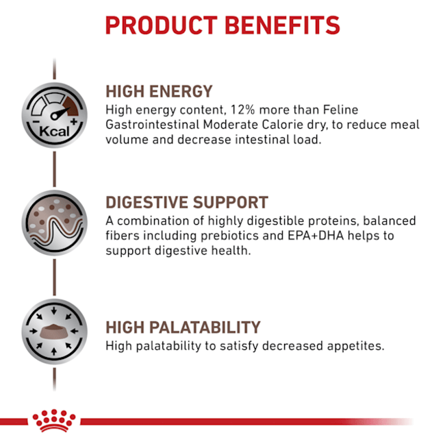 Royal Canin Gastro-Intestinal Adult Wet Cat Food Pouch product benefits