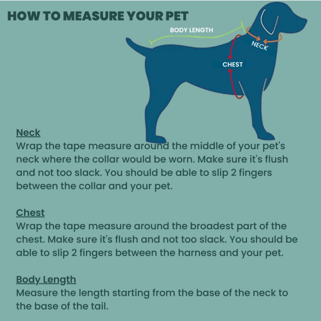 Rogz Wolfskin Dog Pullover how to measure your dog
