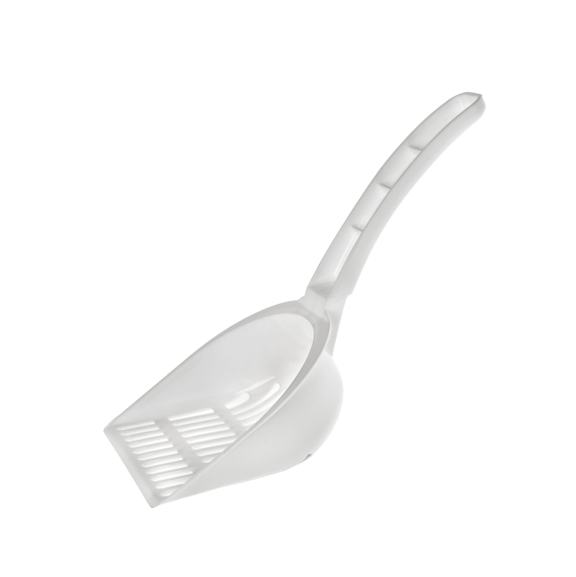 Cat Litter Scoop & Scoop Holder white plastic scoop