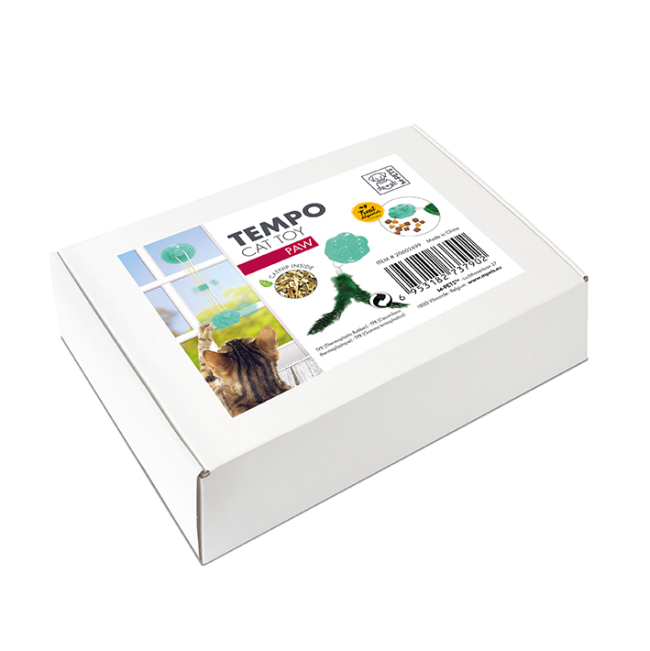 Suction Cup Cat Toy packaged into box