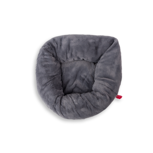 Calming Cuddler Pet Bed grey colour top view