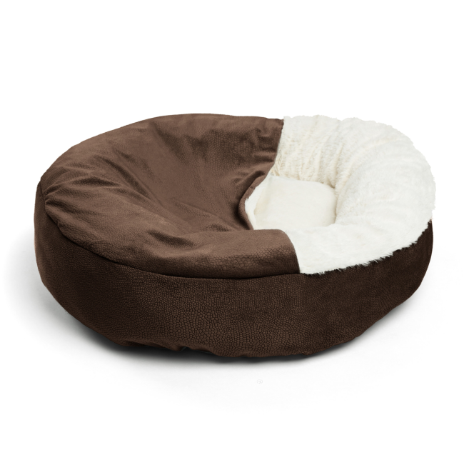 Covered sales pet bed