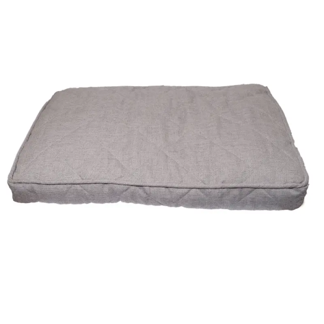 Grey Tweed Pet Mattress single plush grey tweed material