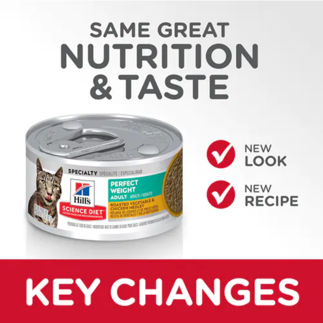 Hill's Adult Wet Cat Food - Chicken & Rice Medley made with nutrition and taste