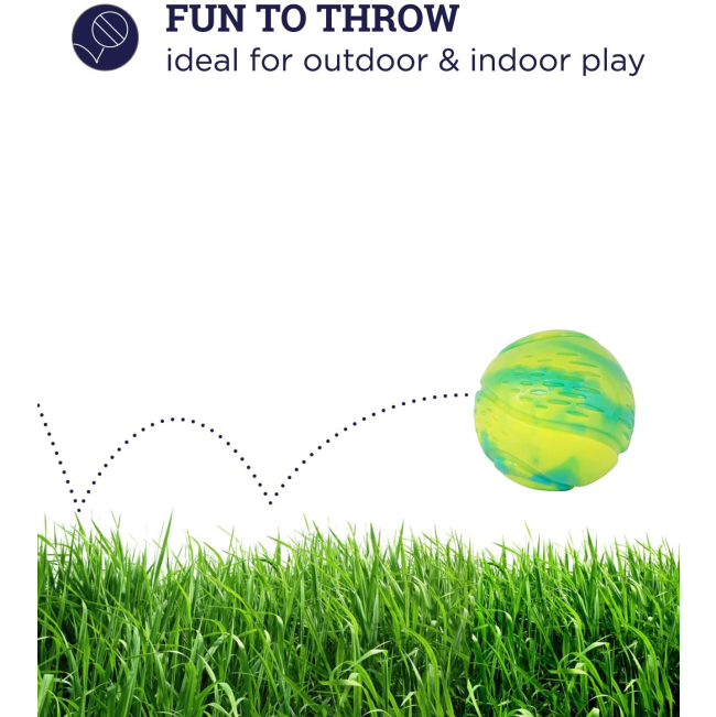 Grunt Tennis Ball Dog Toy green for outdoor play time