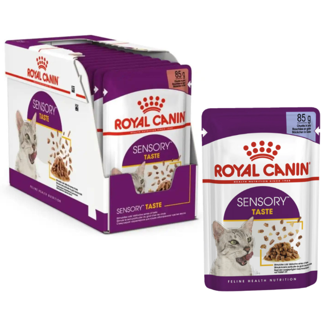Royal Canin Sensory Taste Wet Cat Food - Gravy box and single pouches