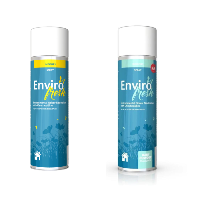 Envirofresh Environmental Odour Neutraliser Spray original and baby powder