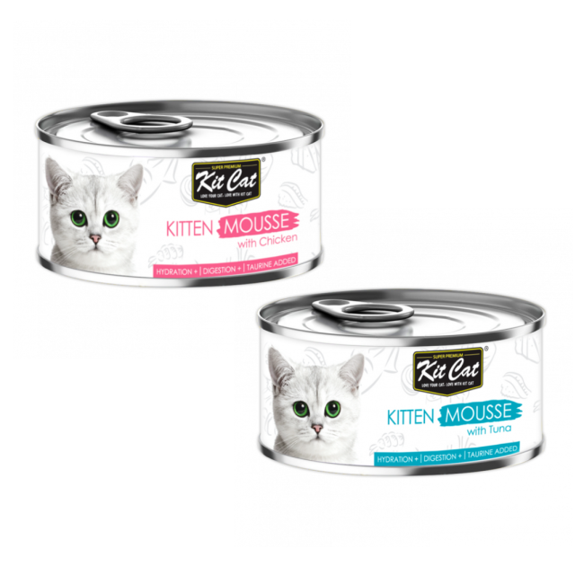 Kit Cat Mousse Kitten Cat Treat chicken and tuna flavor