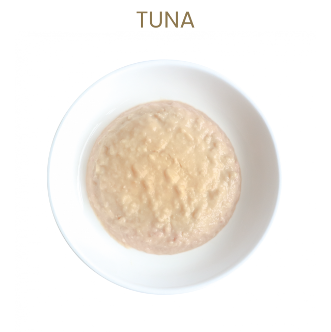 Kit Cat Mousse Kitten Cat Treat tuna on plate