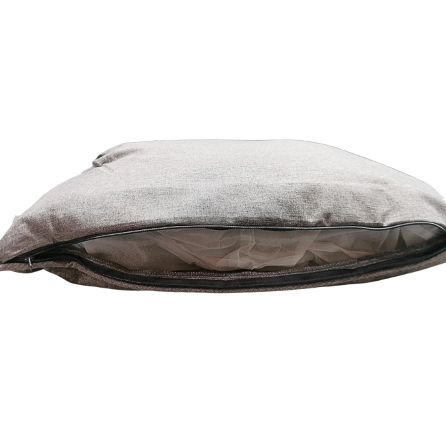 Marltons Pillow Pet Bed zip opened showing inside of bed
