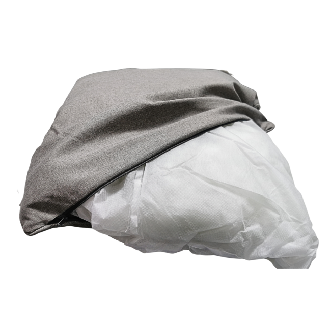 Marltons Pillow Pet Bed half covered with inner pillow