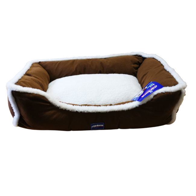 Marltons Box Sheepskin Pet Bed