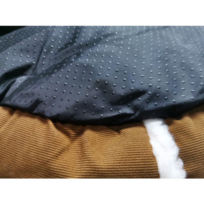 Marltons Box Sheepskin Pet Bed bottom with non-slip dots