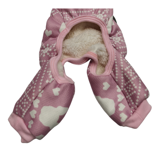 Dog’s Life Boston Terrier Design Dog Pyjamas - Pink bottom half