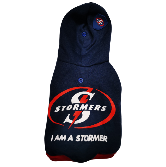 Dog Days I Am A Stormer Dog Hoodie with opened hoodie