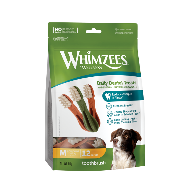 Dog treat toothbrush top