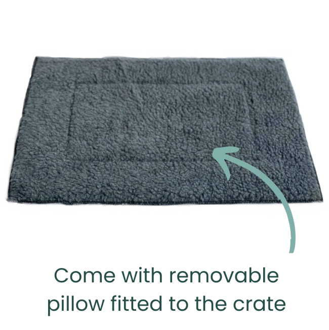 Wire Pet Crate With Bed removable pillow