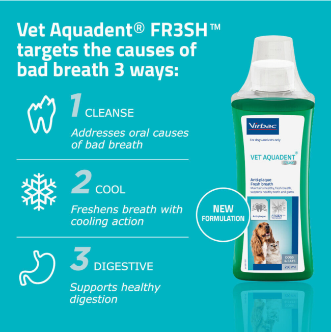 Aquadent Anti-Plaque Solution for Dogs and Cats informatin two