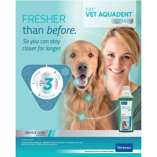 Aquadent Anti-Plaque Solution for Dogs and Cats information three