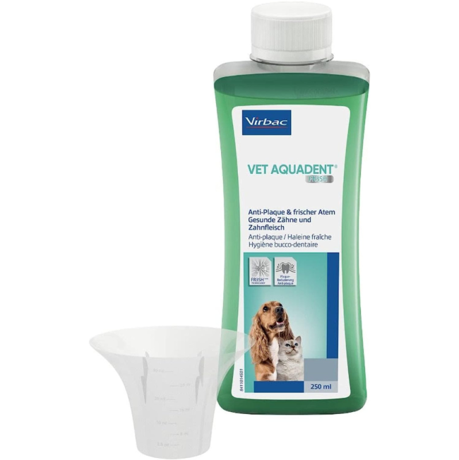 Aquadent Anti-Plaque Solution for Dogs and Cats with measuring Cup