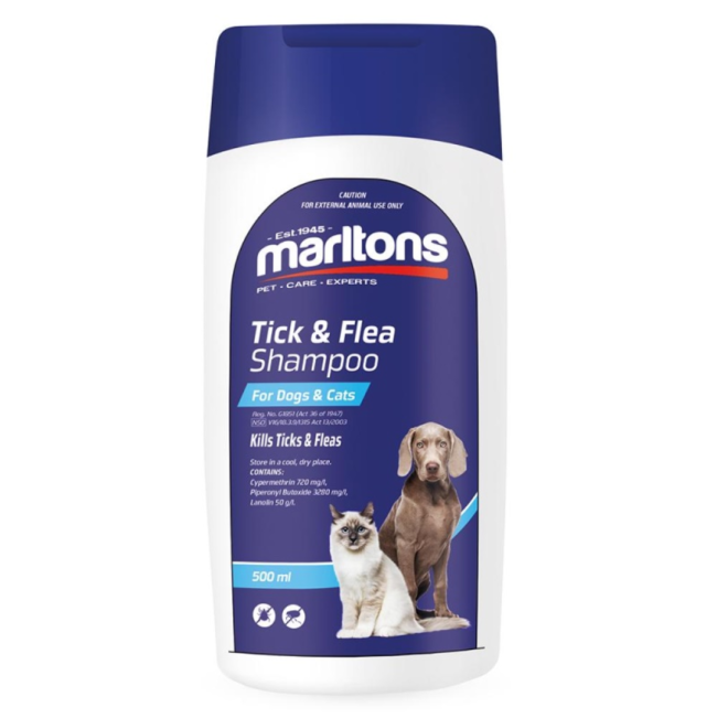 Marltons Tick Flea Shampoo for Dogs Cats ePETstore