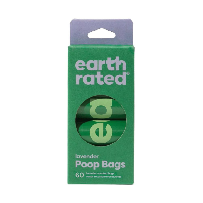 Brown box with 8 rolls of degradable dog poop bags