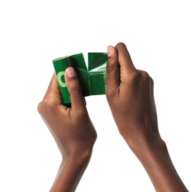 Degradable Refill Poop Bags easy to use when you tear bag off roll