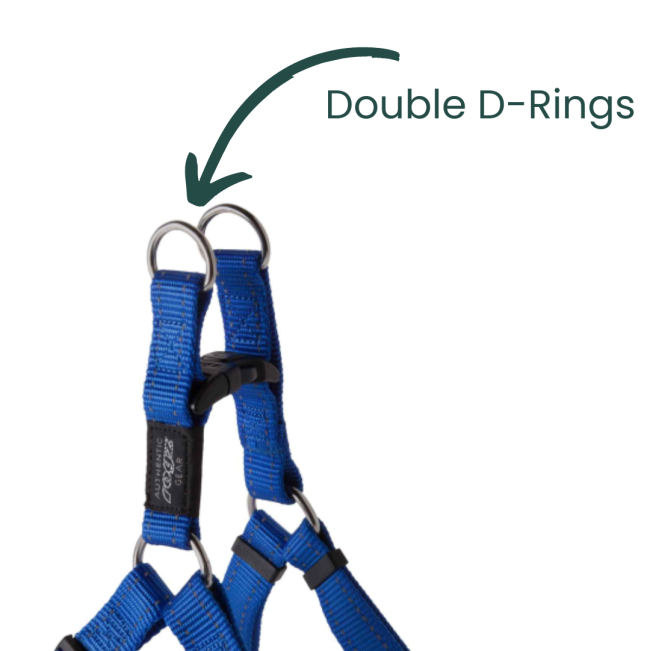Rogz Utility Reflective Step-in Dog Harness double d-ring for safety