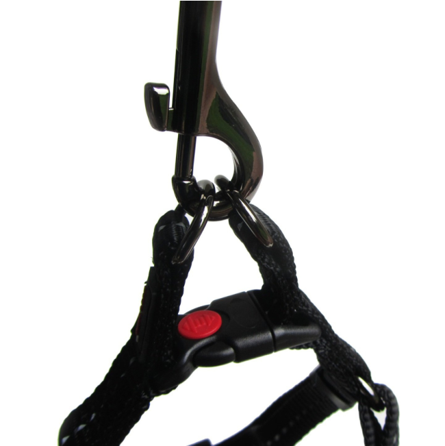 Reflective Supersoft Webbing Dog Harness double d-ring for security