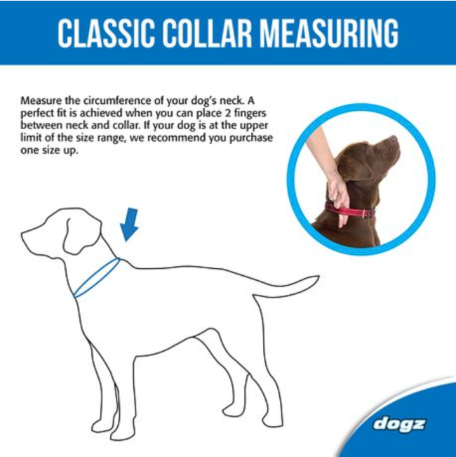 Rogz Utility Reflective Dog Collar hoe to correctly measure