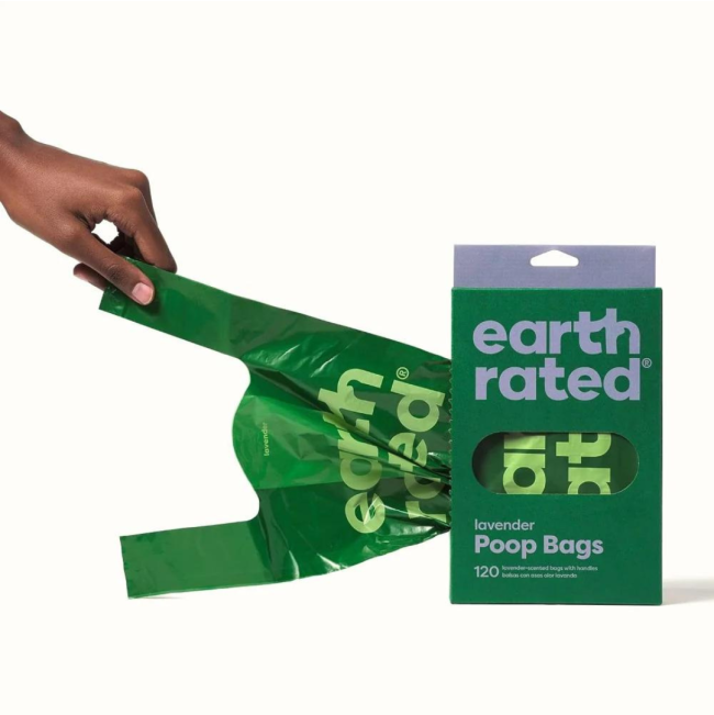 Earth Rated 120 Easy-Tie Degradable Bags pulls out on the side