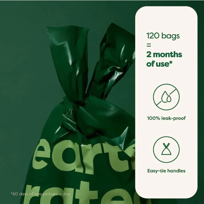 Earth Rated 120 Easy-Tie Degradable Bags two months of use