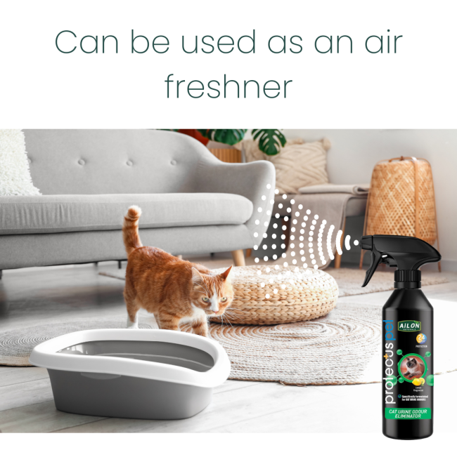 ProtectUs Cat Urine Odour Eliminator Lemon Fragranced 500ml can be used as an air freshener