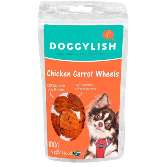 Doggylish Chicken Carrot Wheels Dog Treats