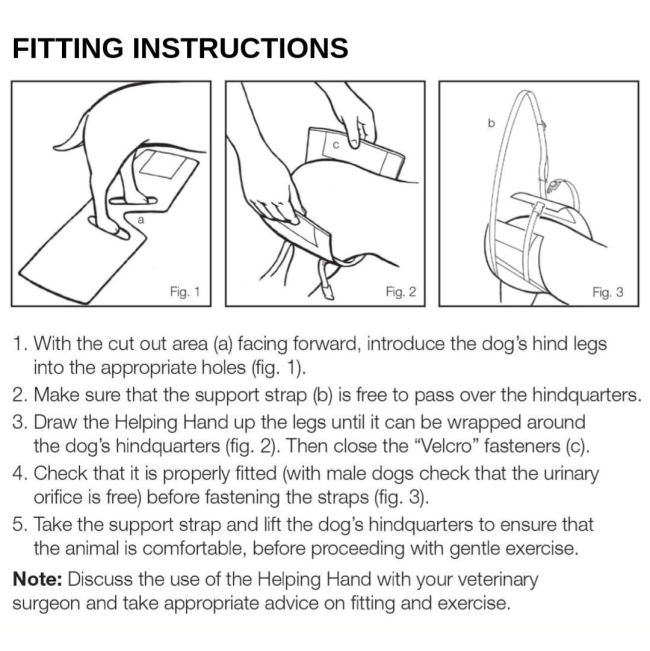 Mikki Helping Hands how to fit instructions