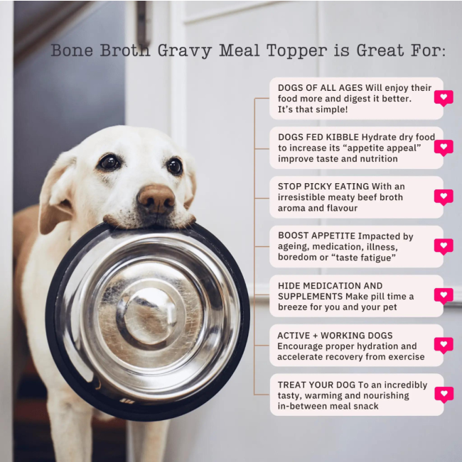 NutriFlex® Gravy Meal Topper can be used for