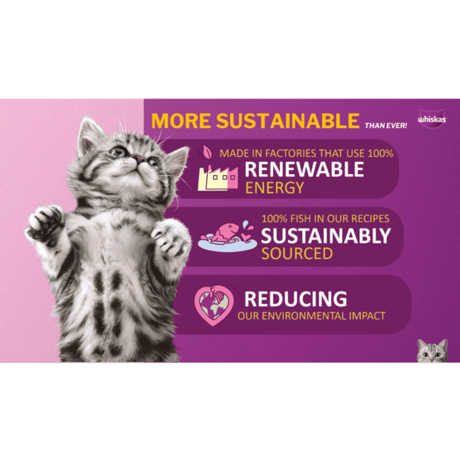 Whiskas Adult Cat Food - Beef sustainable food