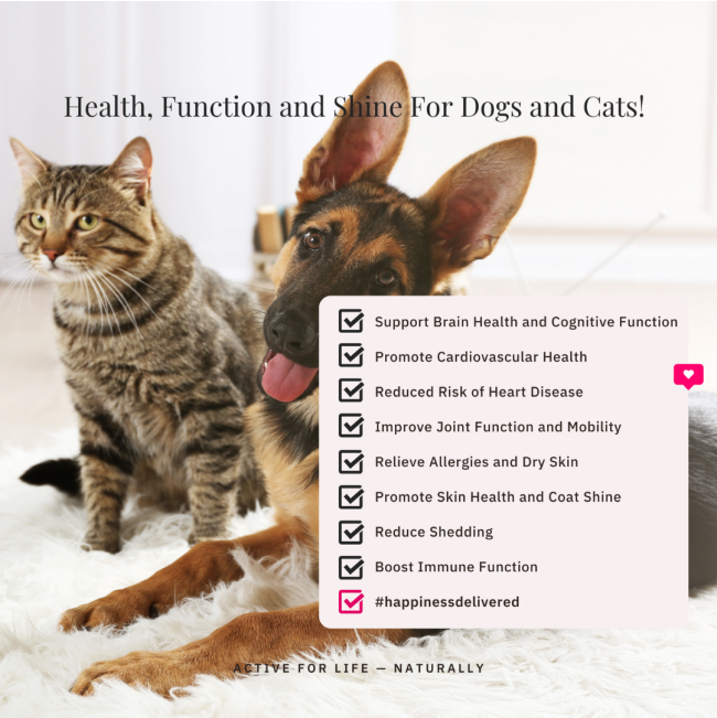 NutriFlex OmegaMax Fish Oil for Dogs and Cats features