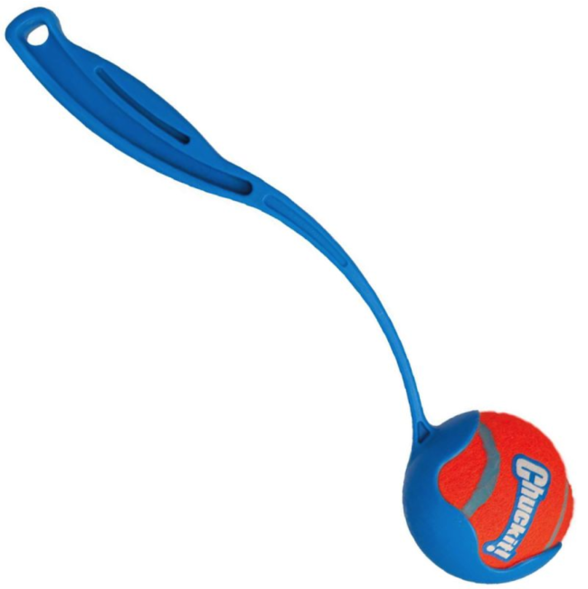 Chuckit! Sport Launcher - Small to Large Balls side view blue color