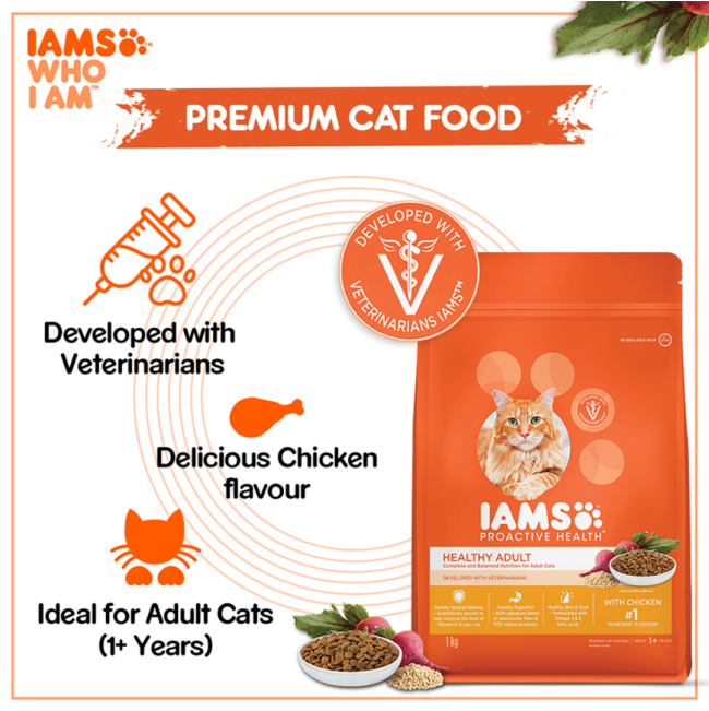 Iams Adult Chicken Cat Food premium cat food