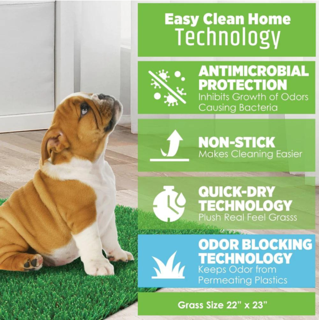 Wee-Wee Premium Pet Potty Grass Replacement Patch For Dogs information and features