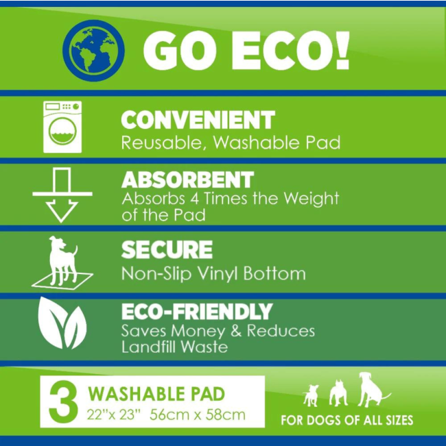 Wee-Wee Premium Patch Washable Dog Pee Pads go eco-friendly