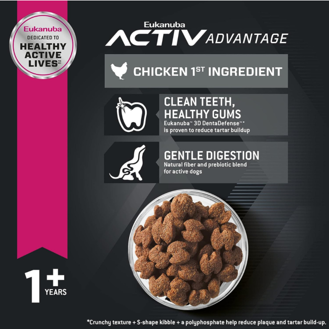 Eukanuba Adult Medium Breed Dog Food healthy teeth and digestion