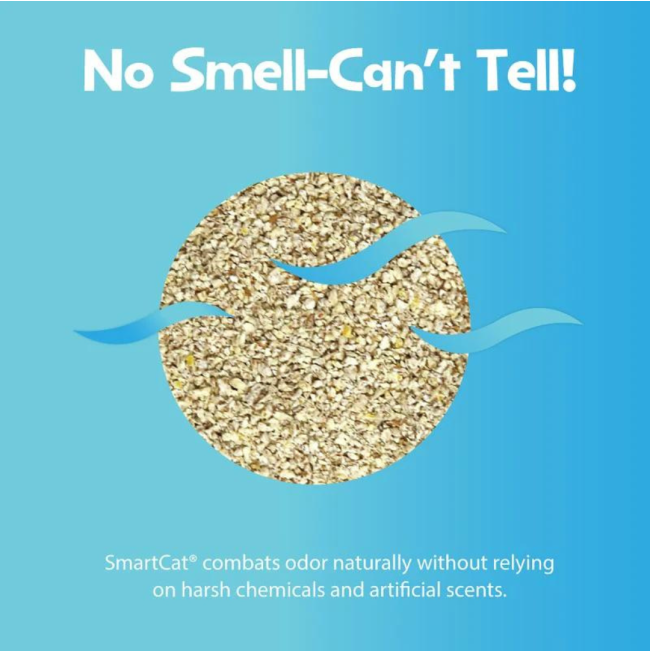 SmartCat Corn and Wheat Clumping Litter no smell left behind