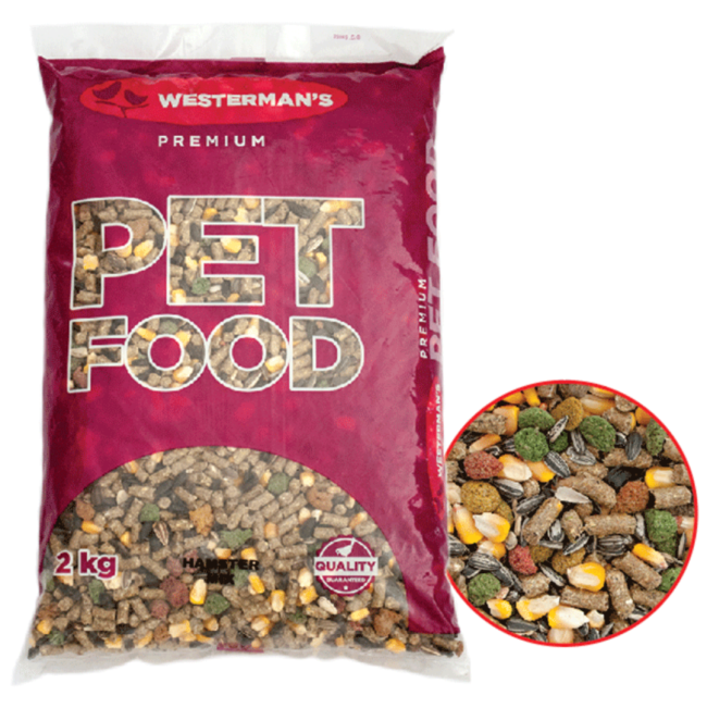 Westermans Small Animal Hamster Mix with sample in bubble