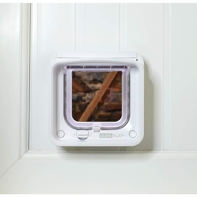 Sureflap Microchip CatFlap Connect in wooden door