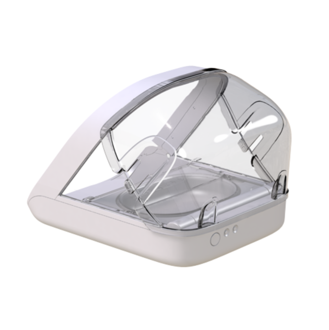Surefeed Microchip Pet Feeder Rear Cover on feeder