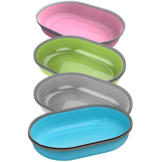 Surefeed Microchip Feeder Bowl single option in blue, green, grey and pink