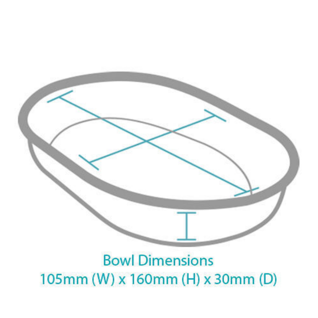 Surefeed Microchip Feeder Bowl size of bowl